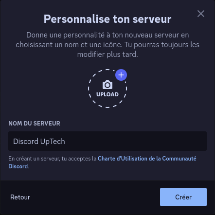 Création du serveur